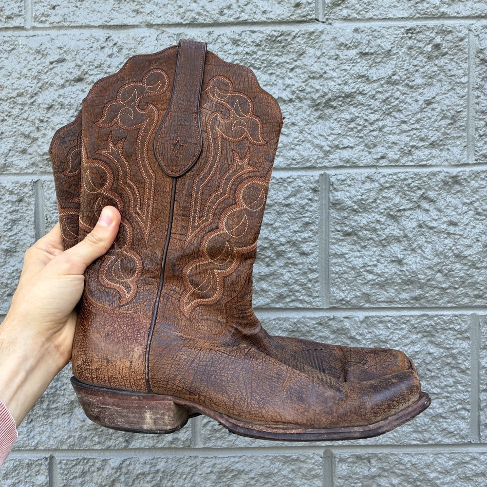 Tony Lama 1007 Men's Sierra Vintage Kangaroo Western Boots Size 11 D